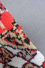 5K Alexander Mcqueen Snake Red Tan Abstract Art Kaleidoscope Knit 