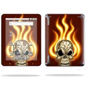   Cover for Coby Kyros MID8024 Tablet Skins Burning Skull: Electronics