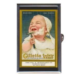  Gillette Vintage Baby Shaving Coin, Mint or Pill Box: Made in USA 