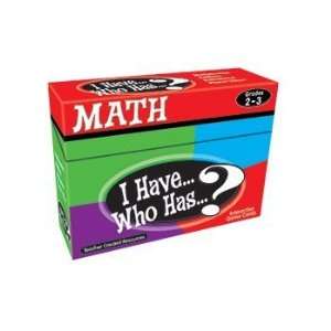  I Have,Who Has Math Game Gr 2 [Paperback] Teacher Created 
