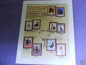 Postal Comm. Soc. Stamp Collection   Norman Rockwell  