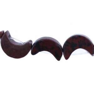 Mahogony  Crescent Plain   12mm Diameter, No Grade   Sold by 16 Inch 