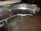 103” Kevry Stainless Steel 90 Degree Dishwashing Table w/ Under 