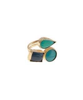 Gold (Gold) Pieces Multi Coloured Ring  249875493  New Look