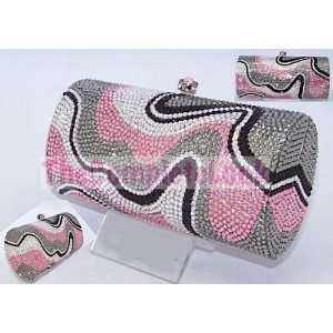  BEAUTIFUL NEW CRYSTAL CLUTCH EVENING BAG PURSE COLORFUL 7 