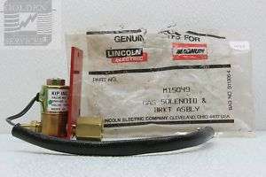 Lincoln Welder M15049 Gas Solenoid & Bracket Assembly  