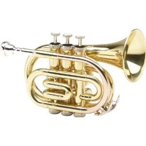  Allora MXPT 5801 Series Pocket Trumpet Lacquer Musical 