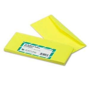 Colored Envelopes   Traditional, #10, Yellow, 25/pack(sold in packs of 