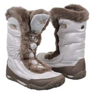 Womens The North Face Nuptse Fur IV Shinymoonlight Ivory Shoes 