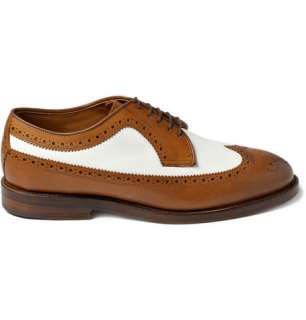Ralph Lauren  Leather Two Tone Brogues  MR PORTER