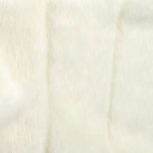    Short Sleeve Faux Mink Fur Bolero Jacket Ivory 