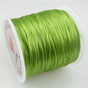  229ft stretch elastic beading cord .5mm apple green