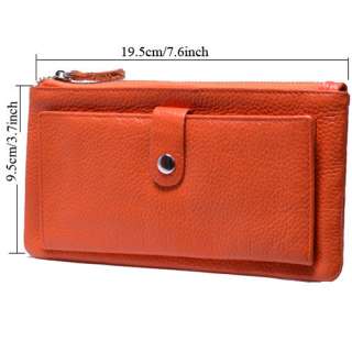Soft Real leather Credit Card Coin Charge Wallet Purse,9 colors  