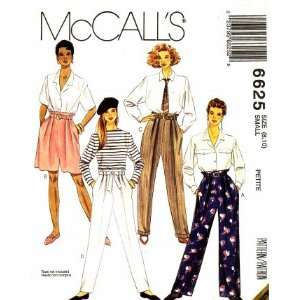  McCalls 6625 Sewing Pattern Pants Shorts Sash Belt Size 8 