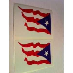 Puerto Rico Flag Car Bumper Sticker Decal