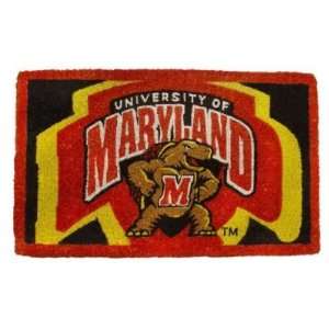 Maryland Terrapins Bleached Welcome Mat (Doormat) 18X30 Welcome Mat 