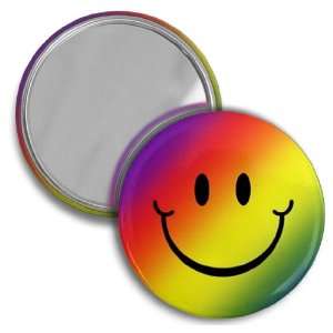   Rainbow Smiley Face Funny 2.25 Inch Pocket Mirror: Everything Else