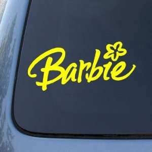  BARBIE   Vinyl Decal Sticker #A1467  Vinyl Color Yellow 