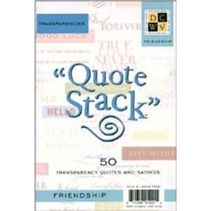  Die Cuts With A View Cardstack Quote Stack   Friendship 