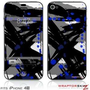  iPhone 4S Skin Abstract 02 Blue by WraptorSkinz 