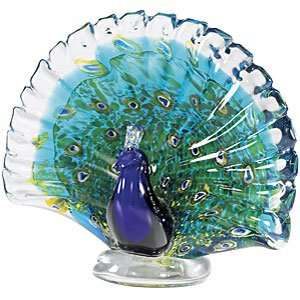  Collectible Art Glass Peacock