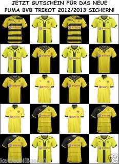   2012/2013 GUTSCHEIN ORIGINAL PUMA Gr.L Borussia Dortmund NEU  