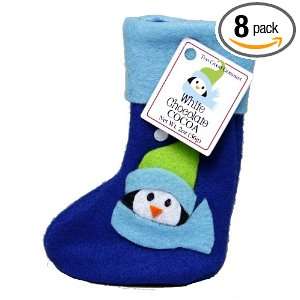 Too Good Gourmet Small Blue Felt Penguin Stocking with White Chocolate 