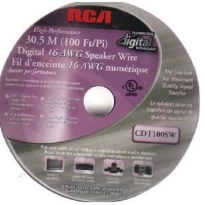   Performance 30.5M (100 Ft/Pi) Digital 16 AWG Speaker Wire Electronics