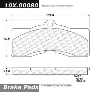  Centric Parts, 102.00080, CTek Brake Pads Automotive