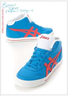 Brand New ASICS AARON MT CV Shoes Blue, Red H009N 4223 #19A  