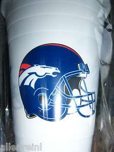 24   16 oz. Denver Broncos Reusable Plastic Cups  
