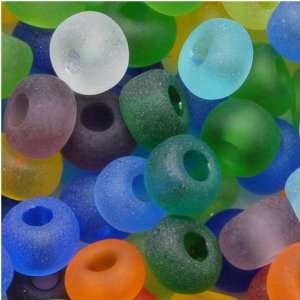  Czech Seed Beads 6/0 Mix Rainbow Matte Clear Multi (1 