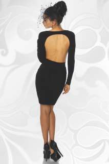 Abendkleid Partykleid von Somnia Luna rückenfrei schwarz Größe XS 