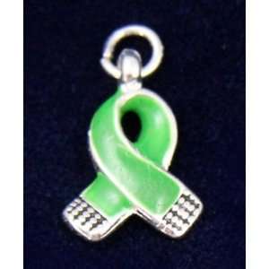  Green Ribbon Charm  Small (Retail) 
