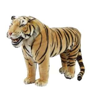    Brown Standing Tiger   30 Inch Long   Stuffed Animal Toys & Games