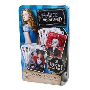    Alice in Wonderland Playing Cards Game Collectors Tin Toys & Games