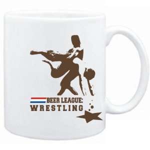  New  Beer League : Wrestling   Drunks Tee  Mug Sports 