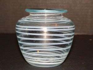 Marty DeMaine Signed 1975 Studio Art Glass Vase  