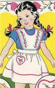 144 Apron Patterns w Embroidery for Little Girls 2 to 6  