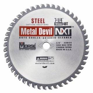 MK Morse CSM72548NSC Metal Devil Circular Saw Blade, Steel Cutting, 48 