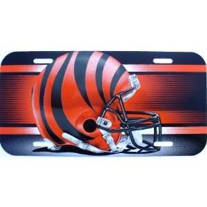   Bengals 6 x 12 Styrene Plastic License Plate #1: Sports & Outdoors