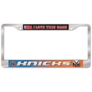  New York Knicks Chrome License Plate Frame: Sports 