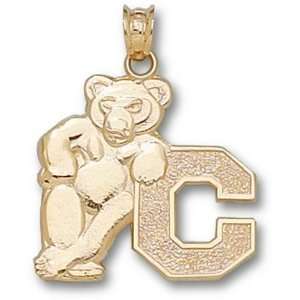  Cornell Big Red Bears Bear with C Pendant   14KT Gold 