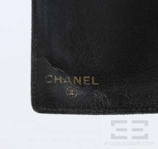 Chanel Black Caviar Leather CC Embossed Wallet  
