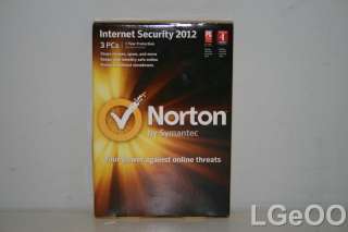 New Norton Internet Security 2012 3PCs 037648323895  