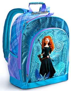 2012 NEW Disney Store BRAVE Princess Merida Backpack Book Bag Bow 