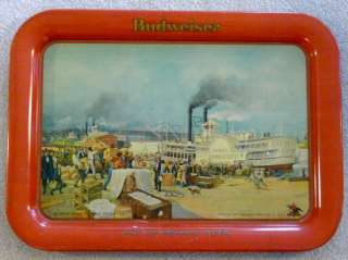 BUDWEISER ROBERT E LEE PADDLE BOAT Copyright 1914 BEER TRAY  