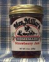 Up for auction is an 8 ounce jar of Amish Homemade Strawberry Jam