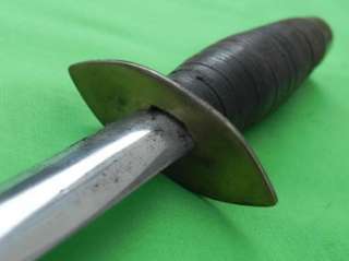   WW2 Custom Hand Made THEATER Stiletto Fighting Knife & Sheath  
