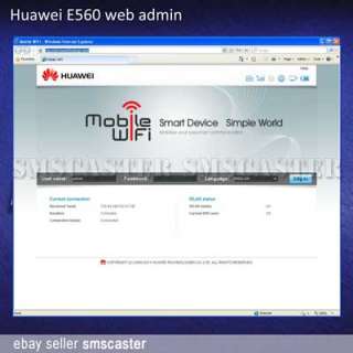 HUAWEI E560 Web Admin